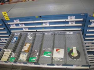 LISTA HEAVY DUTY 9-DRAWER PARTS CABINET W/ CONTENTS (W-50) LOADING & HANDLING FEE $25-